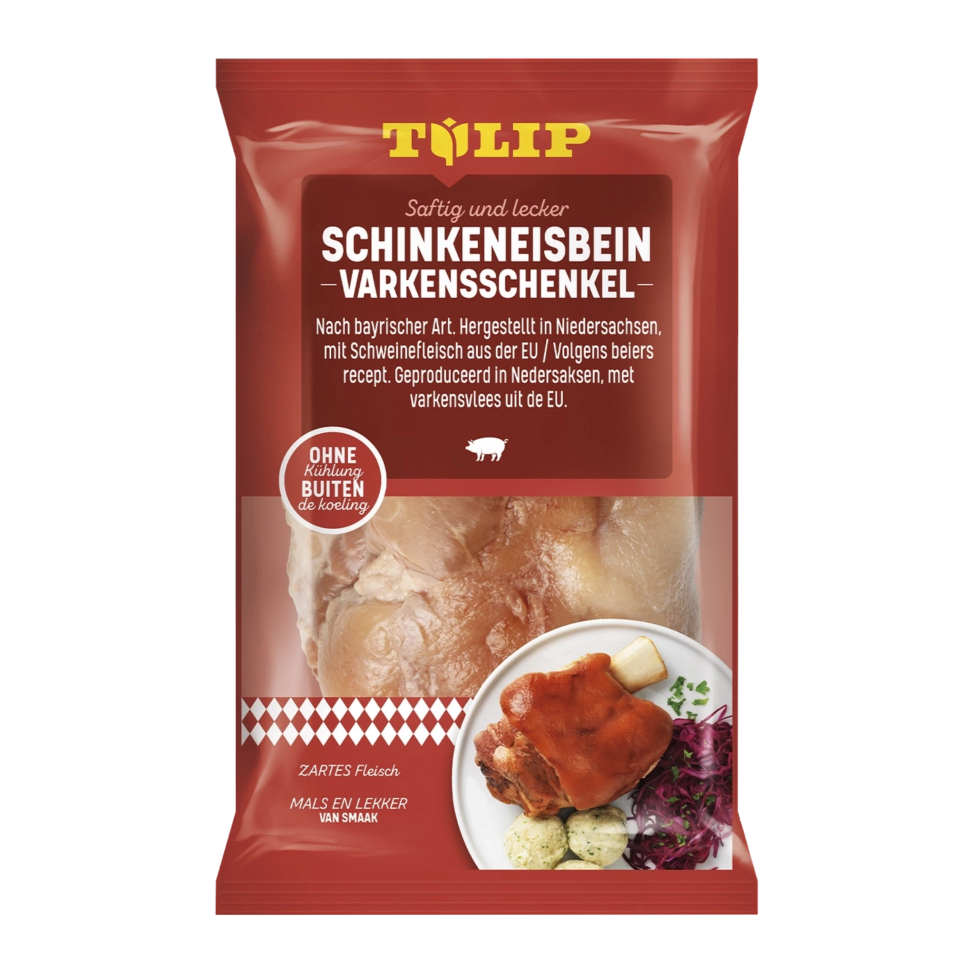 Schinken-Eisbein 600g Gepökelt, gegart, tafelfertig, vakuumverpackt